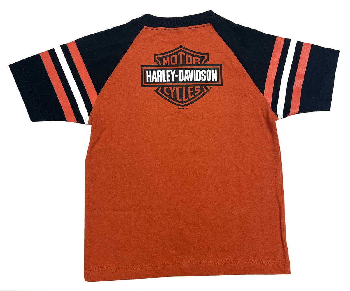 トップス Harley-Davidson t-shirt big logo red Harley Davidson Hollywood California Mens Lg T-Shirt Red