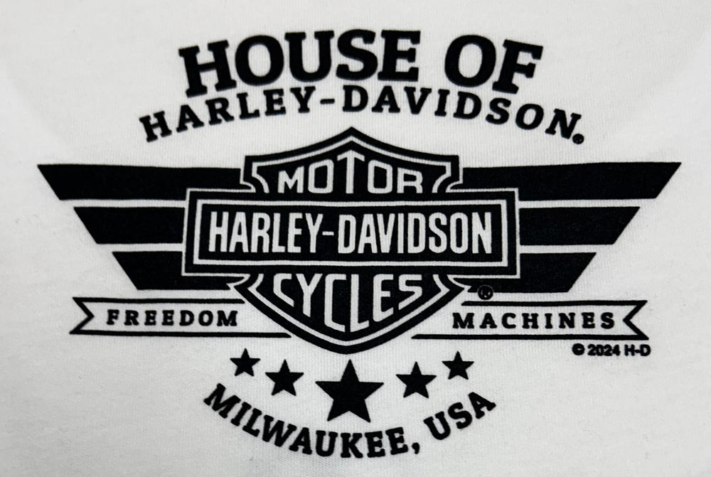 
                  
                    Harley-Davidson® Ladies Saving Dimes Scoop Tank | White
                  
                