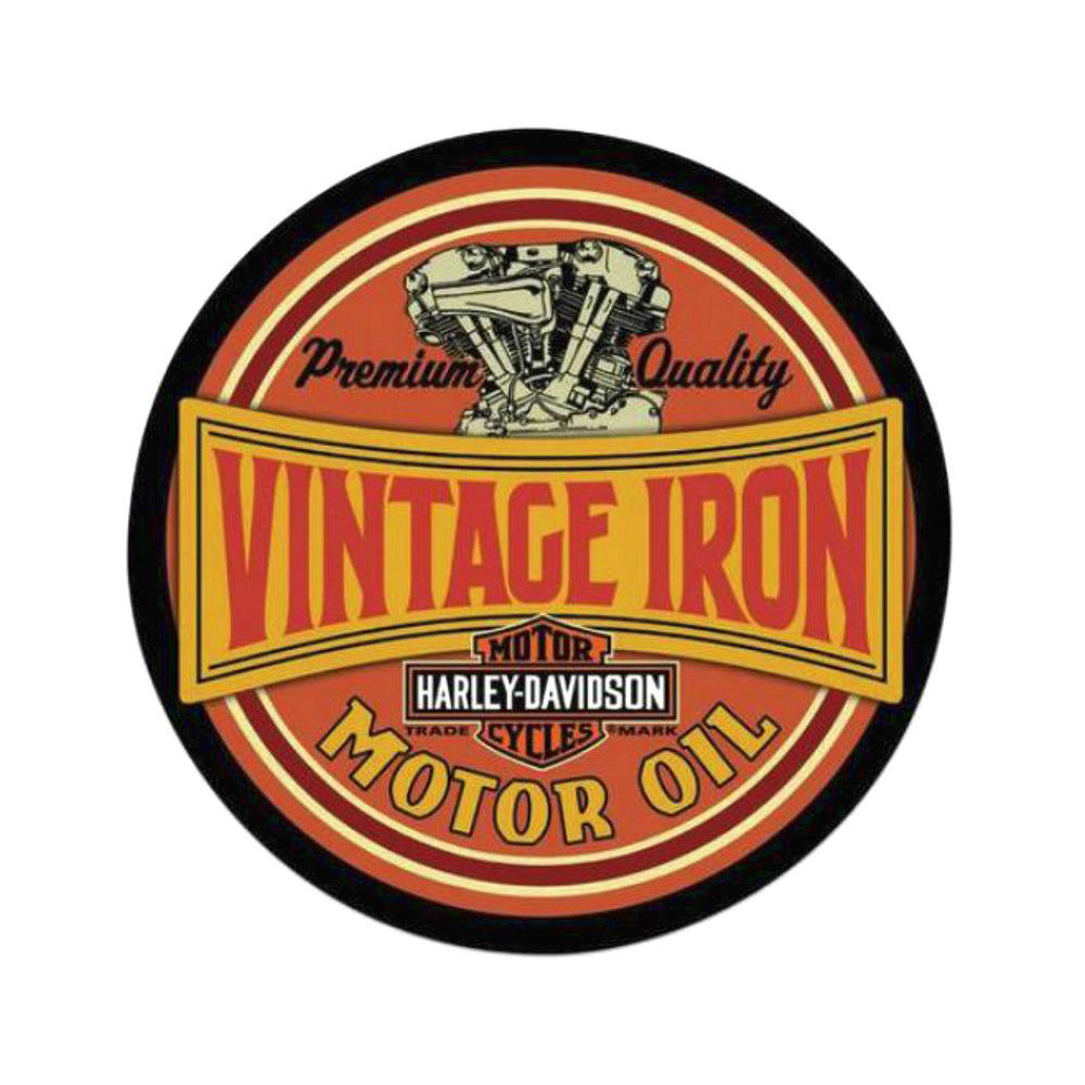 Harley-Davidson® Vintage Iron Embossed Tin Sign