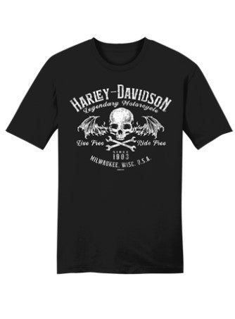 Harley-Davidson® Men's Bat Wing Legend T-Shirt | Custom Black