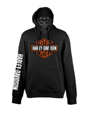 Harley-Davidson® Unisex Bandana Orange Bar & Shield Pullover
