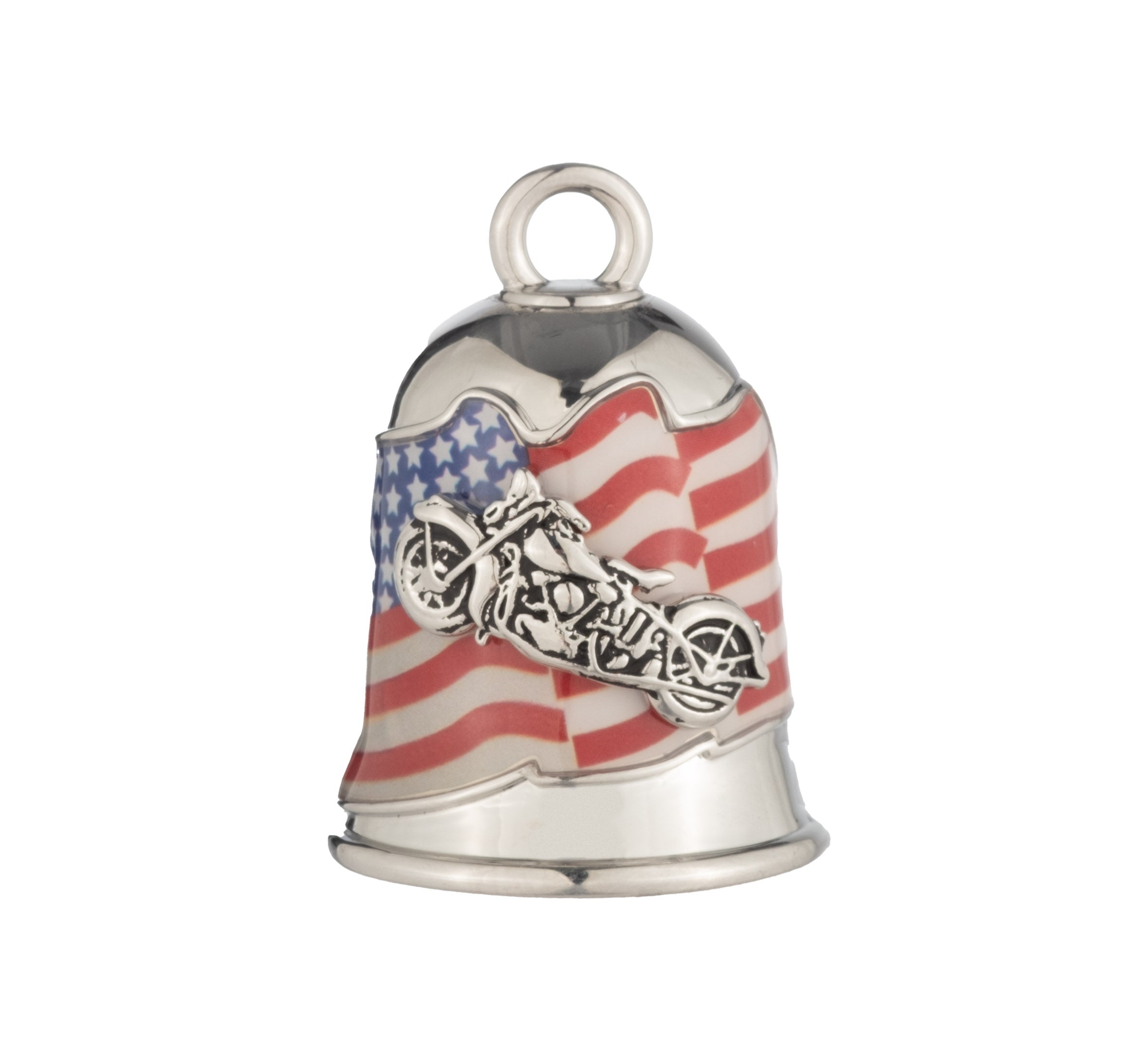 Harley-Davidson American Flag and Motorcycle Ride Bell