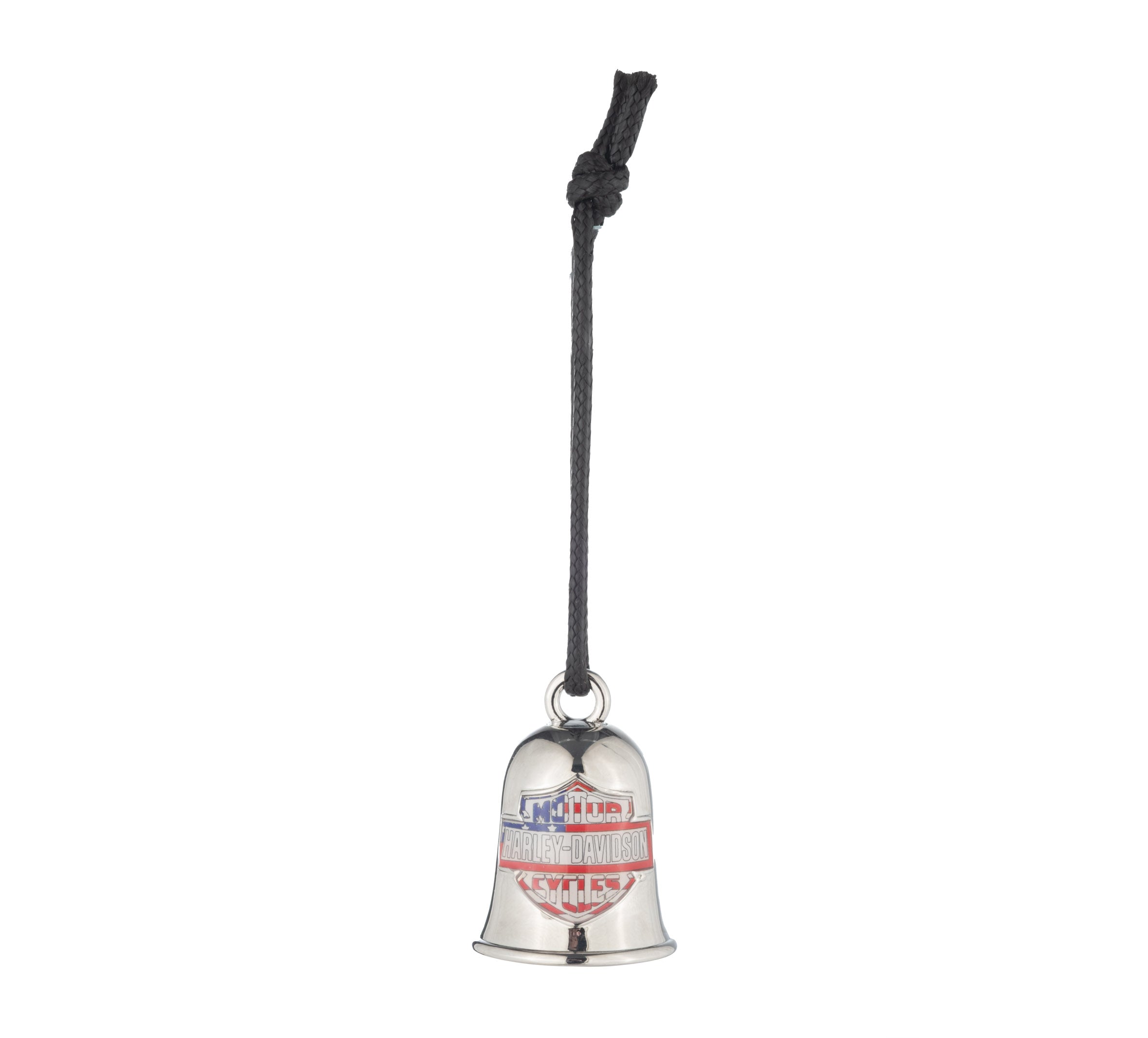 Harley-Davidson® Red, White, Blue B&S Ride Bell, Silver Finish