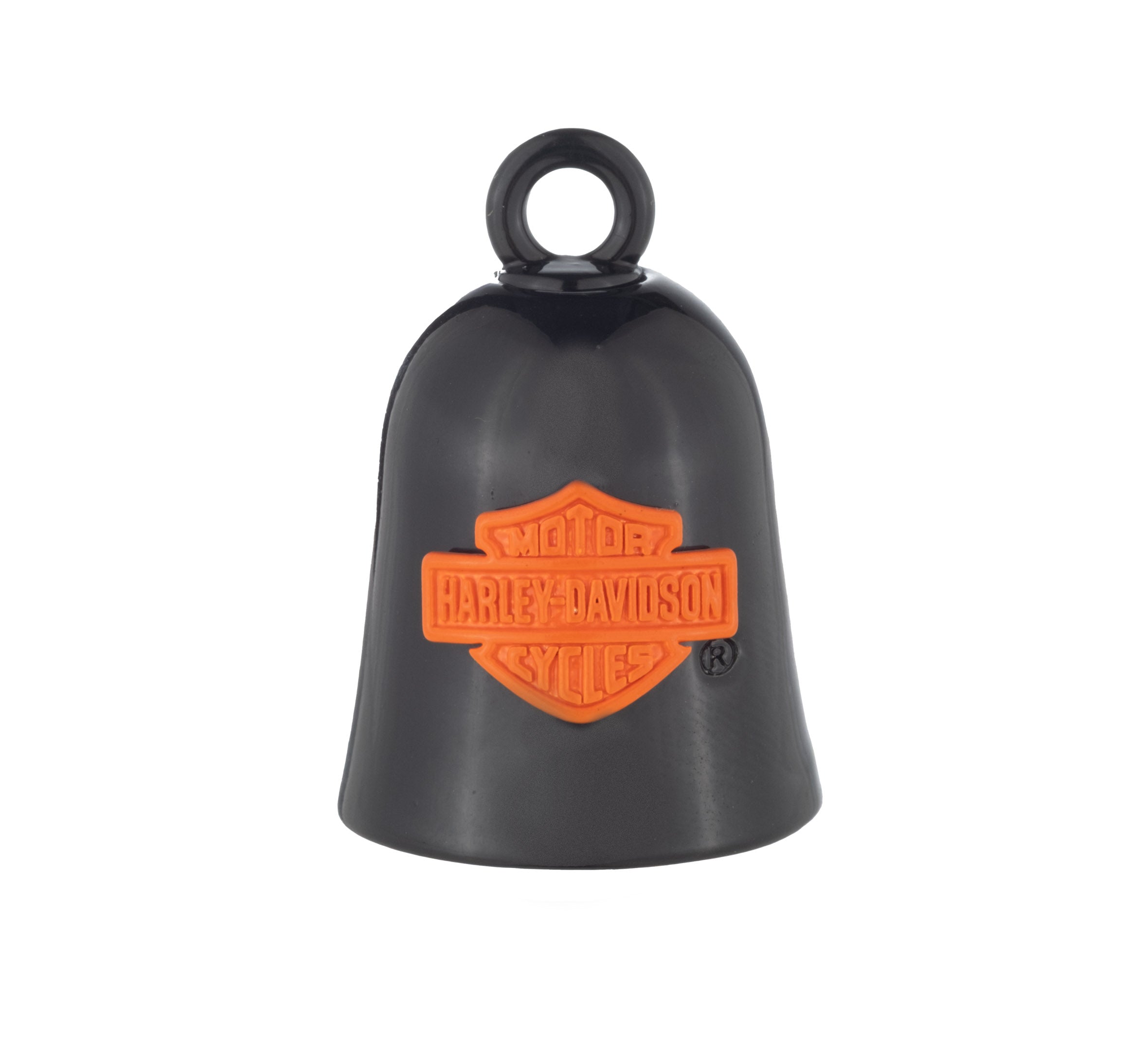 Harley-Davidson® Solid Orange Script Bar & Shield Logo Ride Bell