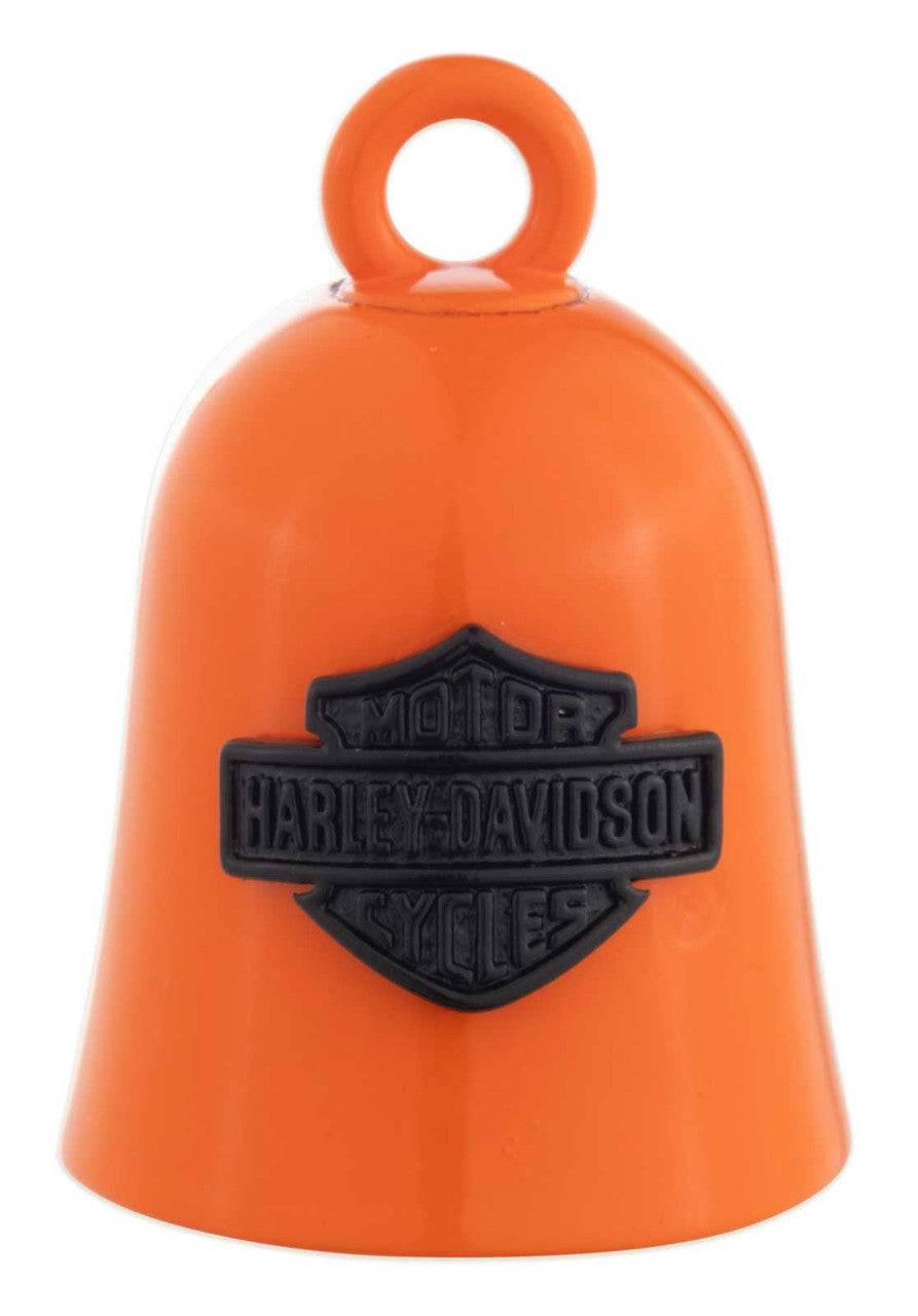 Harley-Davidson® Engraved Bar & Shield Logo Ride Bell, Orange