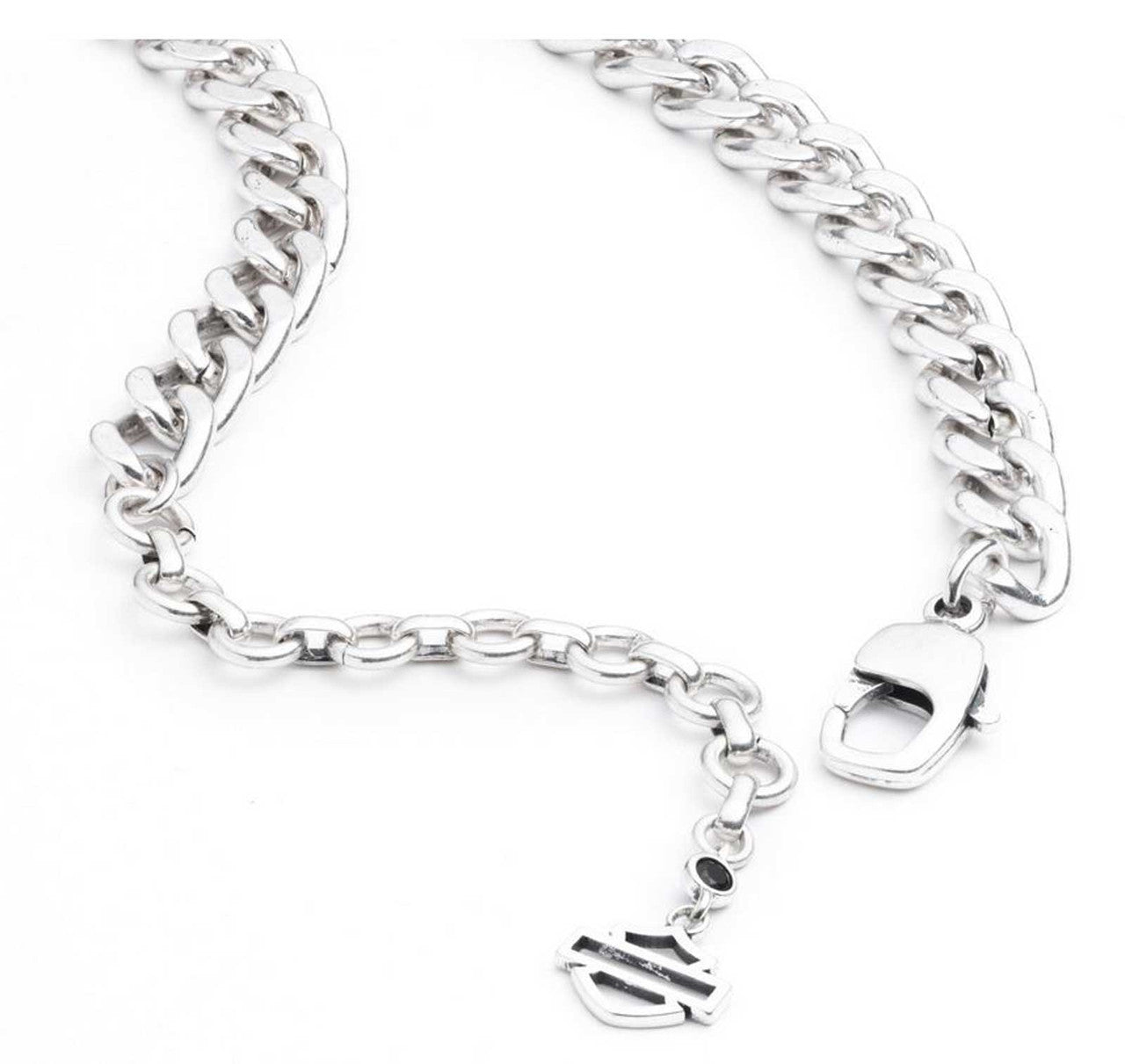 Harley-Davidson® Men's Bar & Shield® Curb Link Stainless Steel