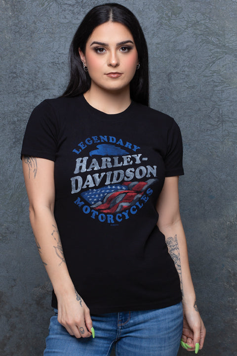 
                  
                    Harley-Davidson® Ladies Stand Up Short Sleeve T-Shirt | Black
                  
                