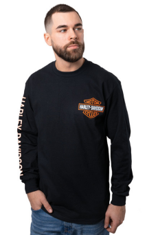 
                  
                    Harley-Davidson® Men's Bar & Shield® Long Sleeve T-Shirt | Black
                  
                