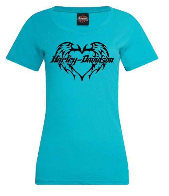 Harley-Davidson® Women's Scorned T-Shirt | Tahiti Blue – House of
