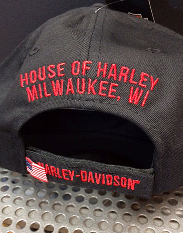 
                  
                    House of Harley-Davidson® Unisex Custom Embroidered Bar & Shield® Baseball Cap | One Size Fits Most
                  
                