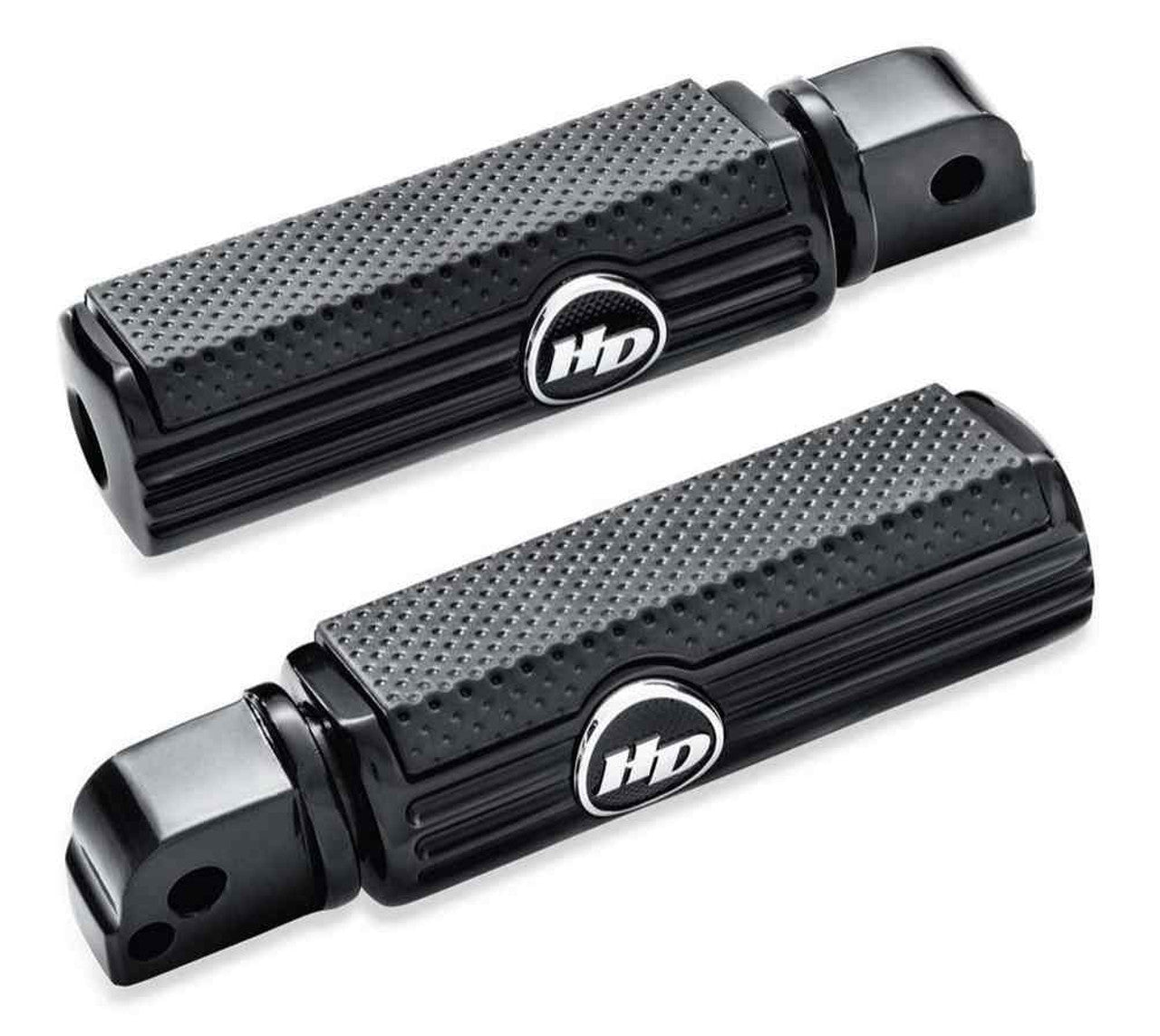Harley-Davidson® Defiance Passenger Footpegs - Black Anodized 