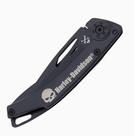 Harley-Davidson® TecX® H-D Script Pocket Knife | Stainless Steel