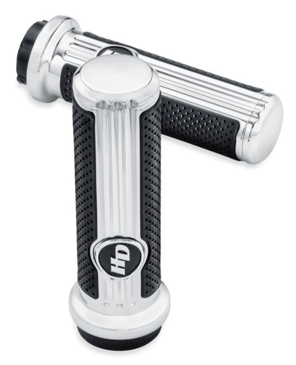 Harley-Davidson® Defiance Hand Grips - Chrome Finish, Fits XG
