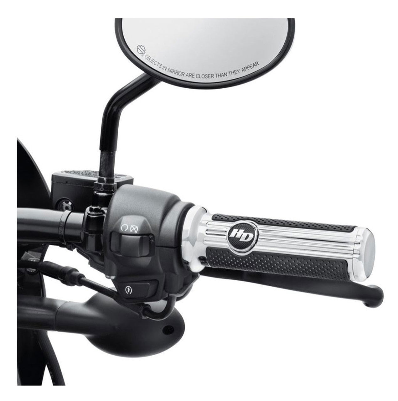 Harley-Davidson® Defiance Hand Grips - Chrome Finish, Fits XG