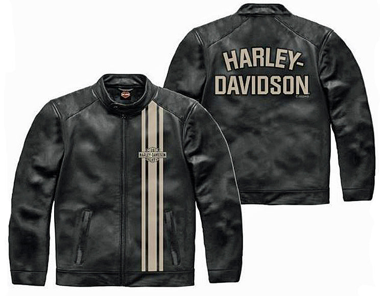 Harley-Davidson® Boys' Laundered Faux Leather Racer Jacket – House