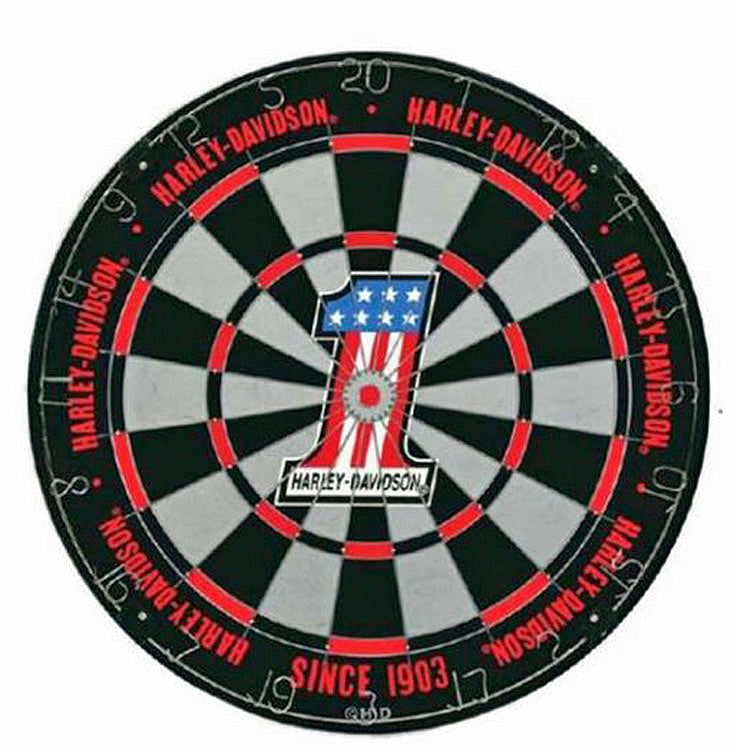 Harley-Davidson® #1 Logo Competition-Quality Dartboard – House of