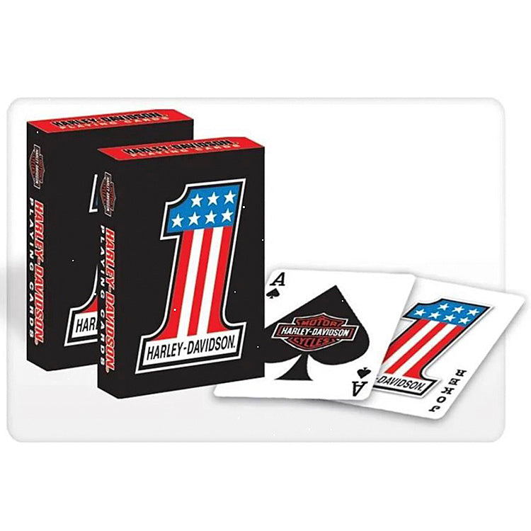 harley davidson limited edition playing cards harley davidson limited edition tin historical playing cards Harley Davidson Numbered Limited Edition in Tin Playing Cards 2 Decks Open Box