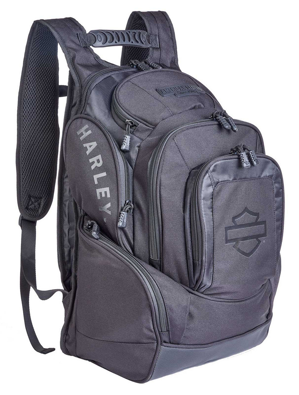 black backpack leather patches harley Harley-Davidson Legend Backpack