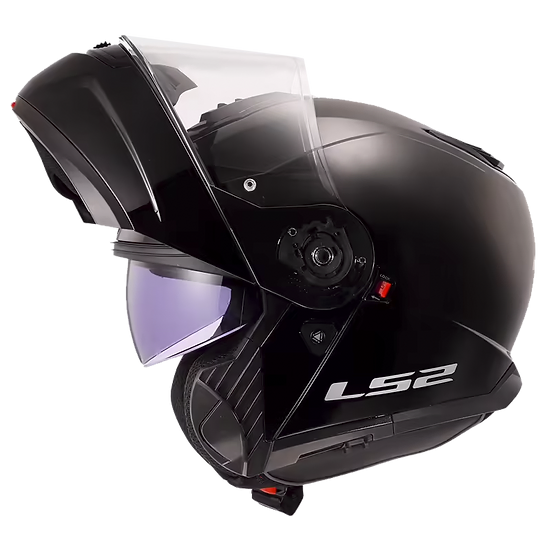 ls2 ff386 matte black modular helmet LS2 Strobe II Modular Helmet | Sun Shield