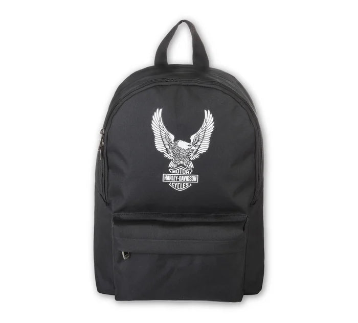 Graphic Eagle Logo Backpack - Black/White | Harley-Davidson