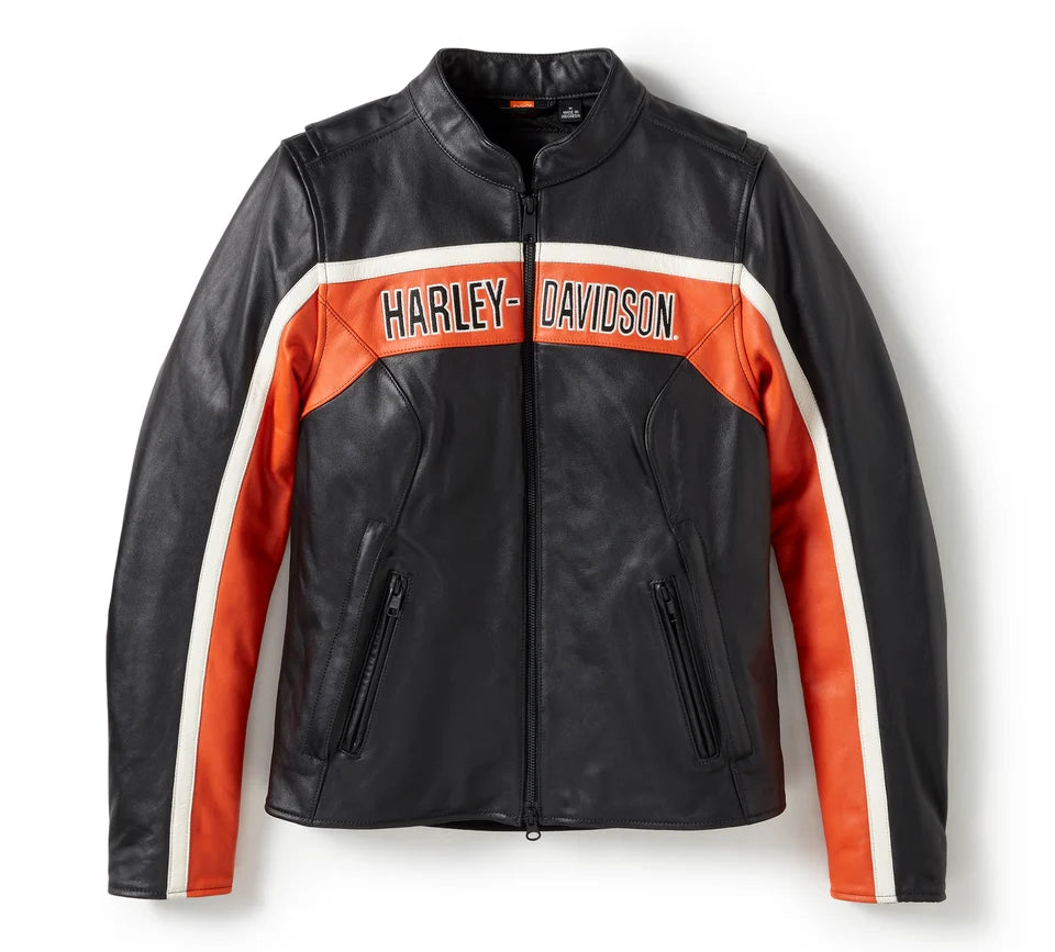 Women's H-D® Trenton Leather Riding Jacket | House of Harley®