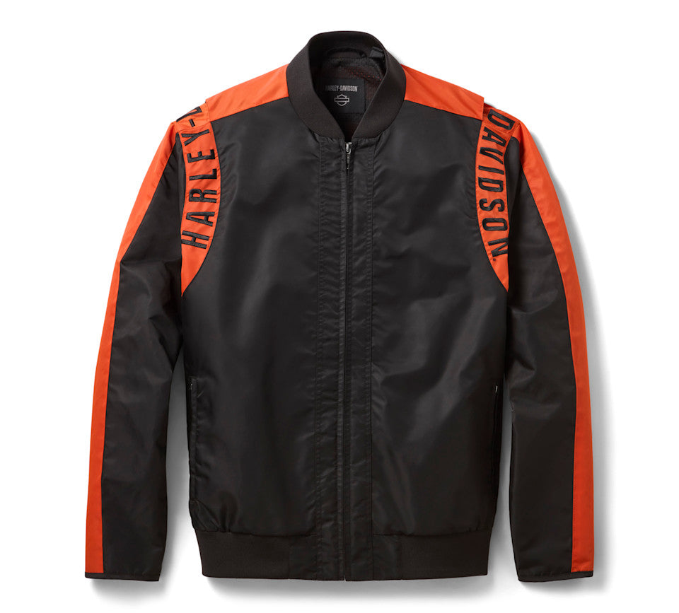 HARLEY-DAVIDSON ジャケット Harley-Davidson® Men's H-D Mainstreet Nylon Bomber Jacket | Black