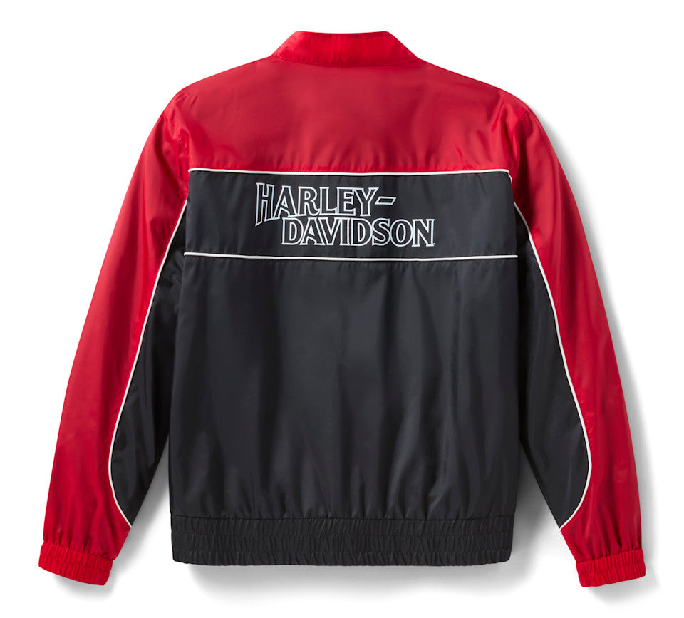 HARLEY-DAVIDSON フード付きジャケット ブラック　レッド Harley-Davidson® Women's Screamin' Eagle Windbreaker  Red/Black