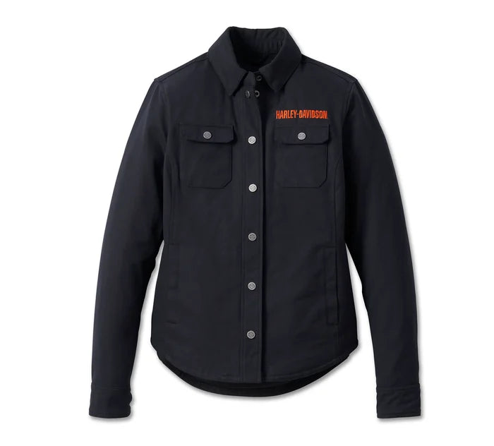 
                  
                    Harley-Davidson® Women's Operative Riding Shirt Jacket | Black
                  
                