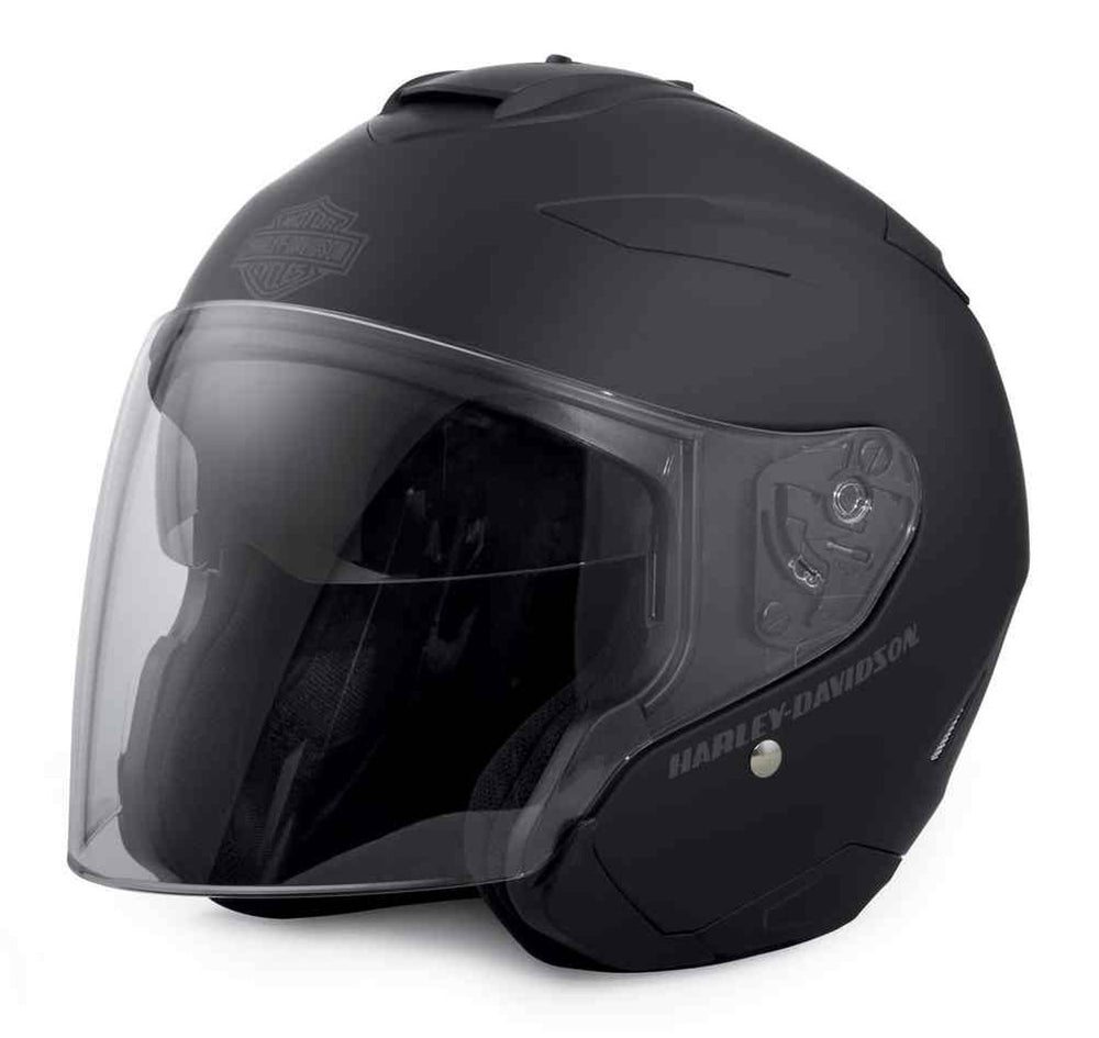 
                  
                    Harley-Davidson® Unisex Interchangeable Sun Shield 3/4 Helmet | Black
                  
                