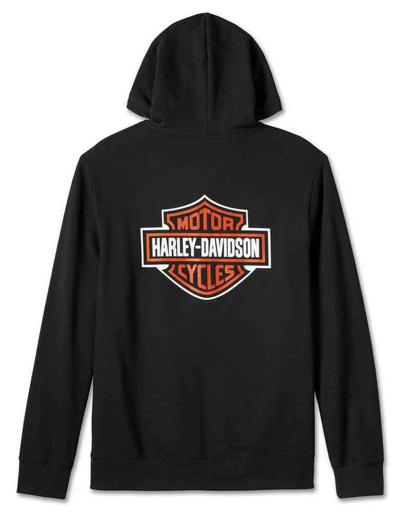 Harley-Davidson® Men's Bar & Shield Logo Zip-Up Hoodie - Black