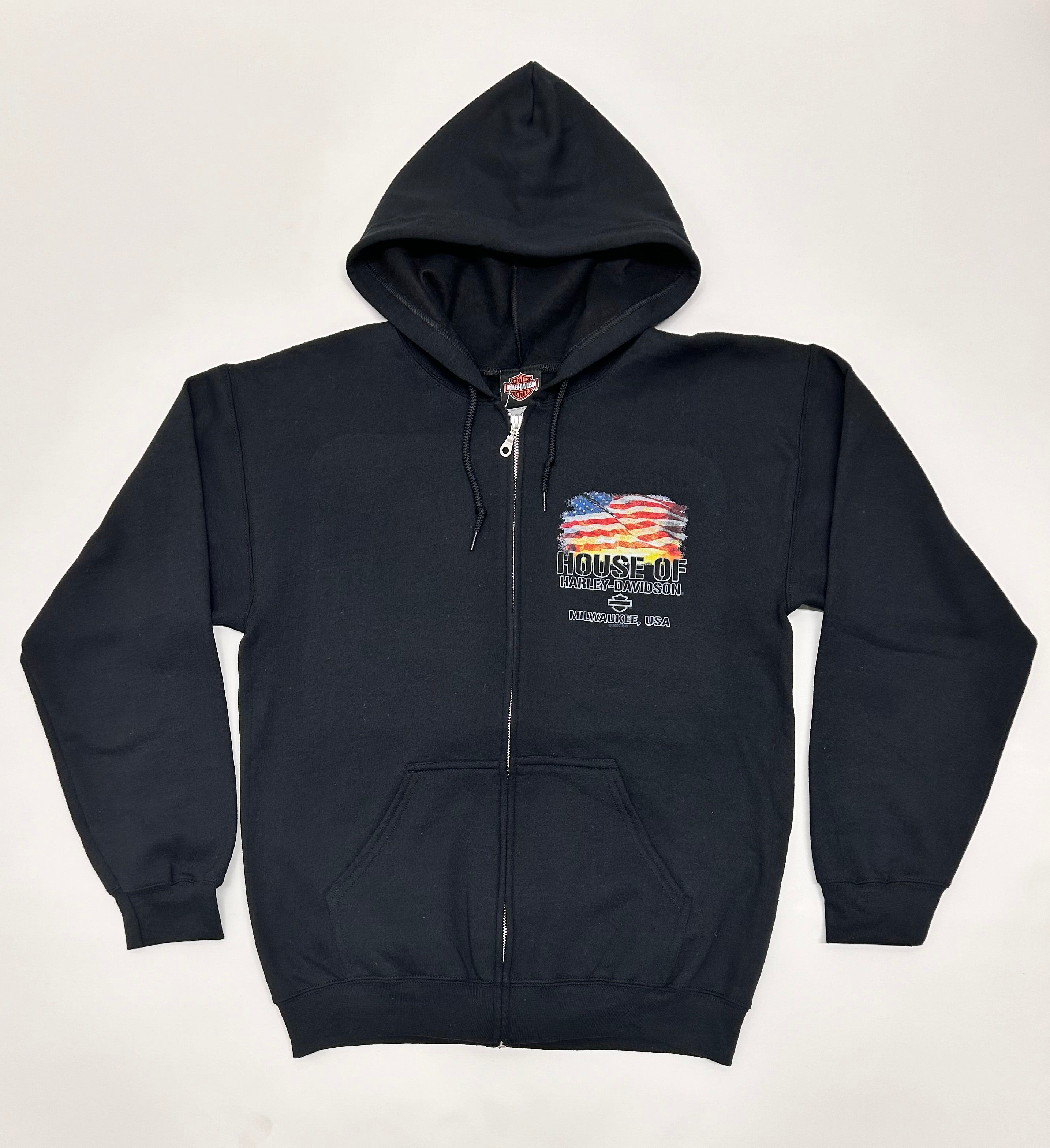 HARLEY DAVIDSON ワンポイント USA生地 ポロシャツ HARLEY DAVIDSON ワンポイント USA生地 ポロシャツ