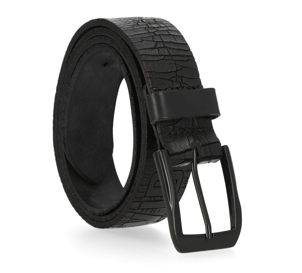 
                  
                    Harley-Davidson® Men's Cracked Earth Genuine Leather Belt | Black
                  
                