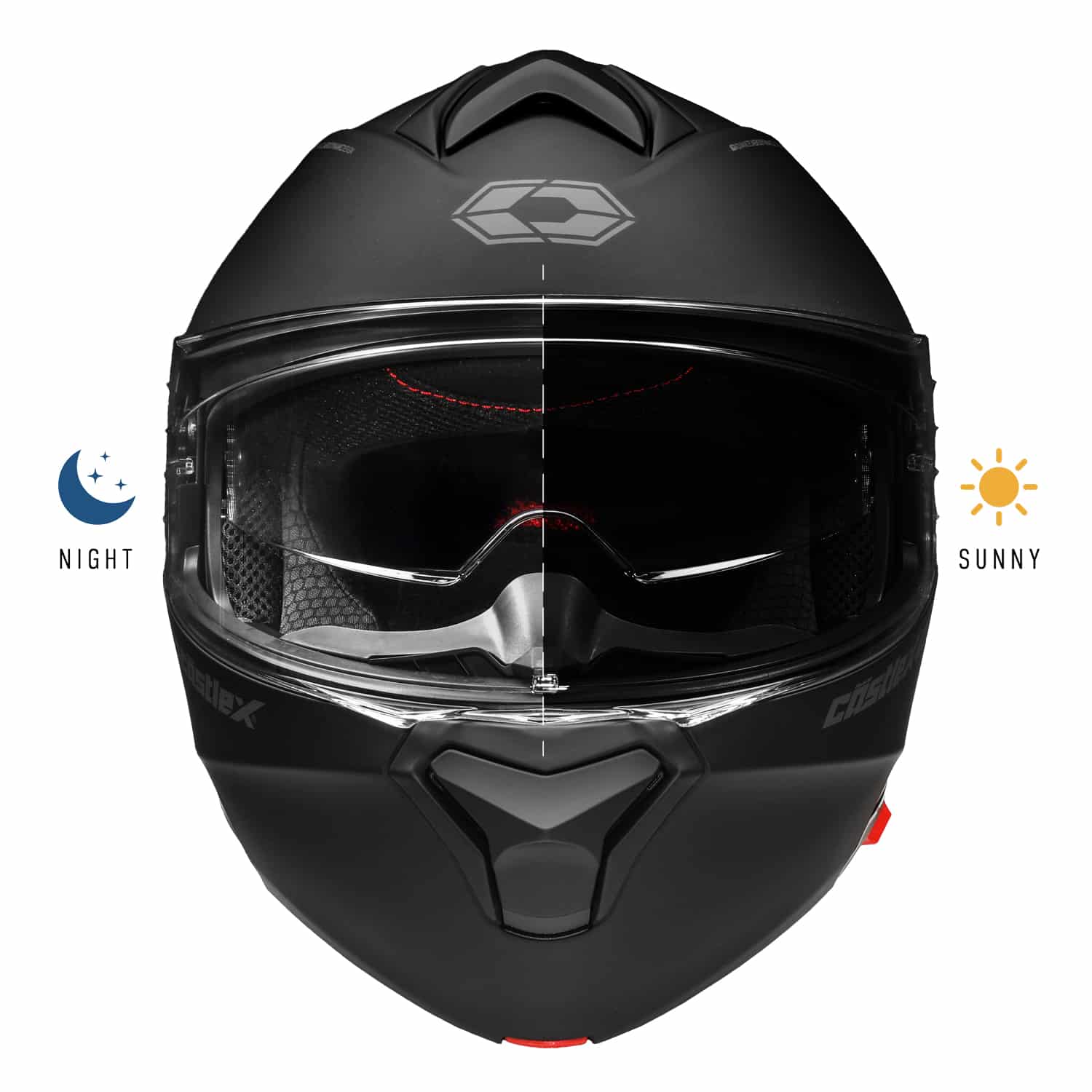 CX935 Photochromic Modular Motorcycle Helmet