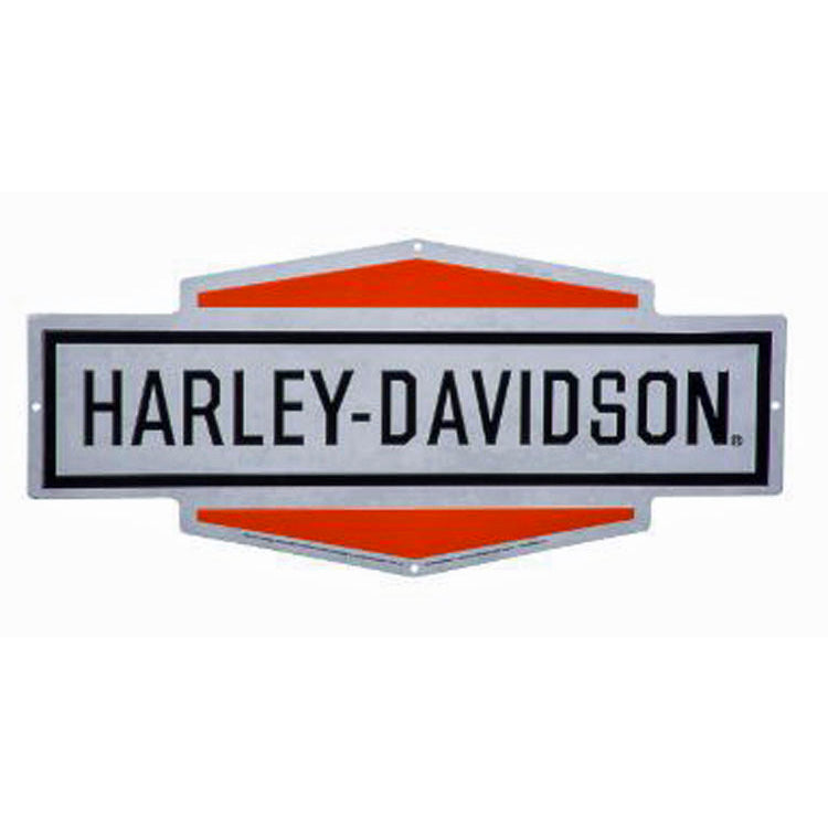 Harley-Davidson® Tank Emblem Tin Sign | Stacked Logo