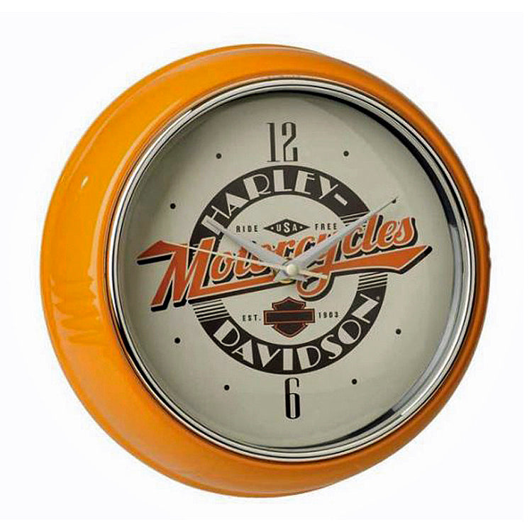 Harley-Davidson® Ride Free Retro Diner Clock – House of Harley®