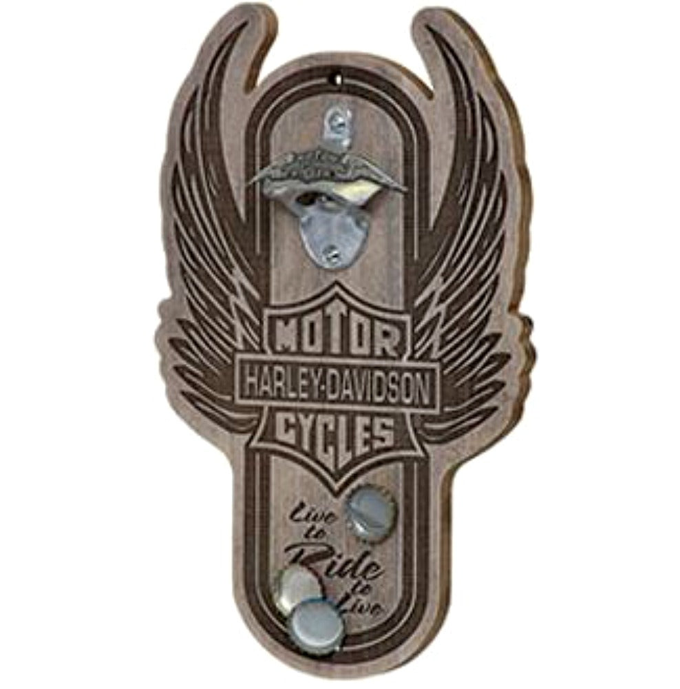 Harley-Davidson® Winged Bar & Shield® Magnetic Bottle Opener | Cap