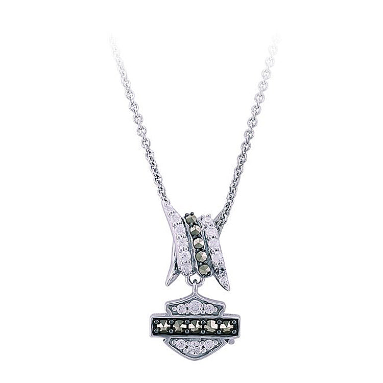 Harley-Davidson® Women's Bling Barb Wire Necklace