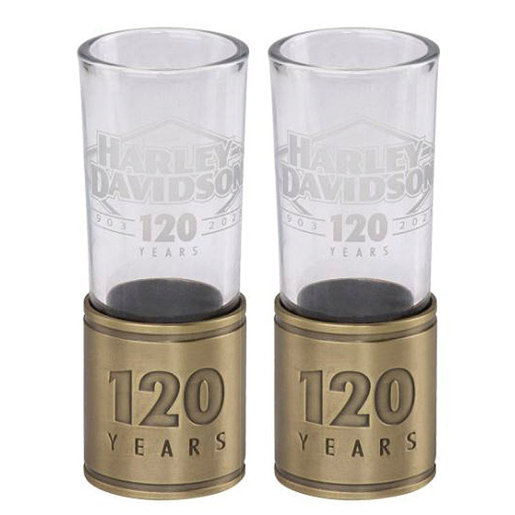 
                  
                    Harley-Davidson® 120th Anniversary Metal Shooter Set | Two Pieces
                  
                
