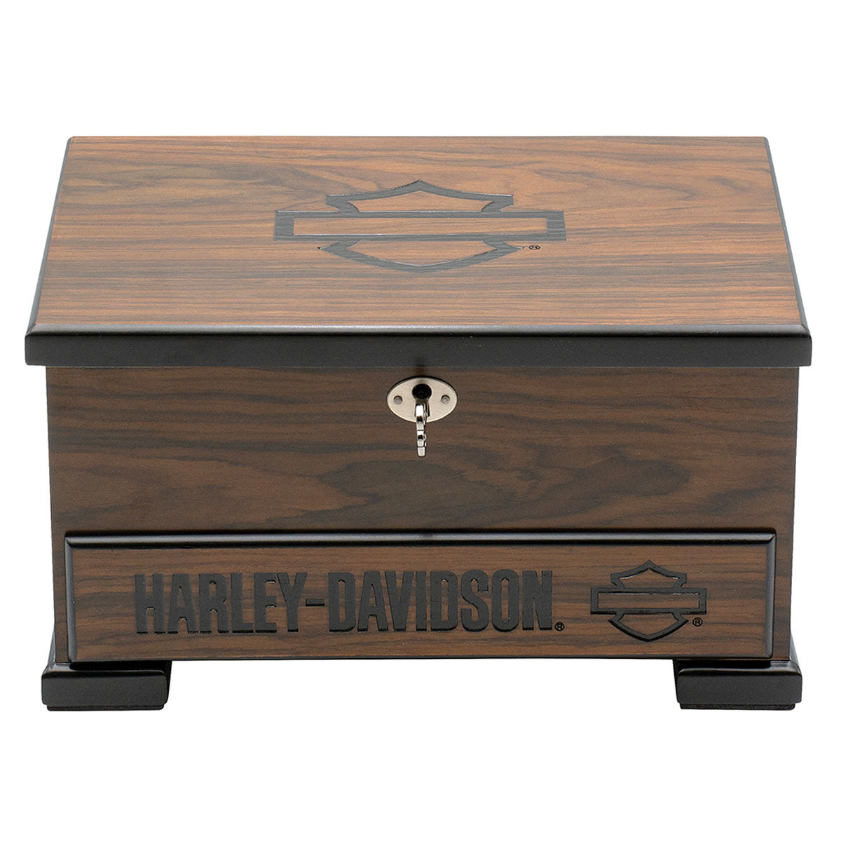 Harley-Davidson ロゴ型金属小物入れ Amazon.com - Harley-Davidson Metal Storage Tins Containers