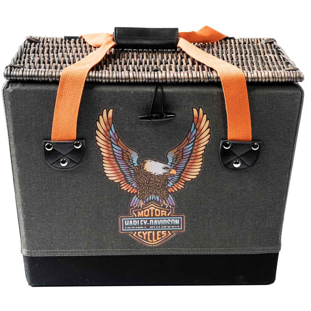 Harley-Davidson® Vivid Bar & Shield® Eagle Picnic Basket - Service