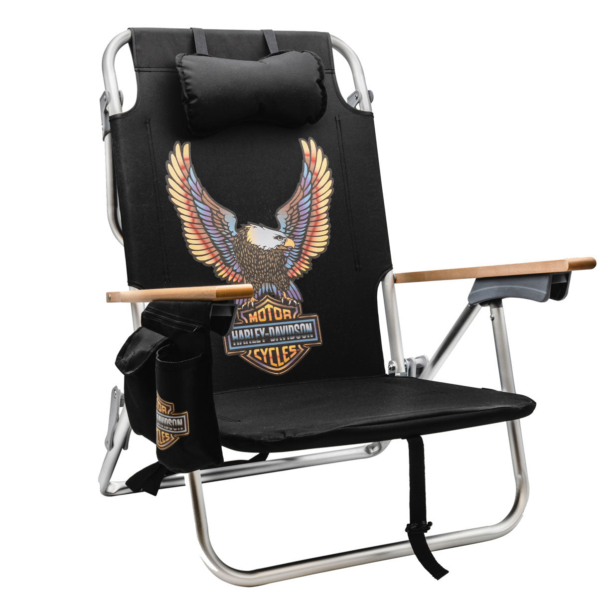Harley-Davidson® Vivid Bar & Shield® Eagle Beach Chair | House of