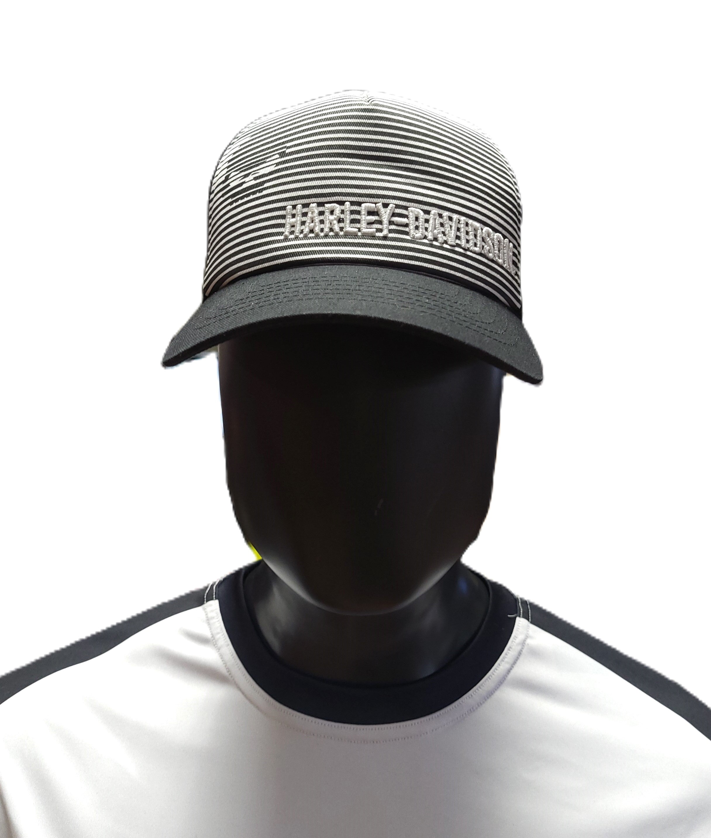 Casquette Snapback Harley-Davidson Logo Noir - Taille Réglable - Neuf Avec Étiquettes - 97787-23VM