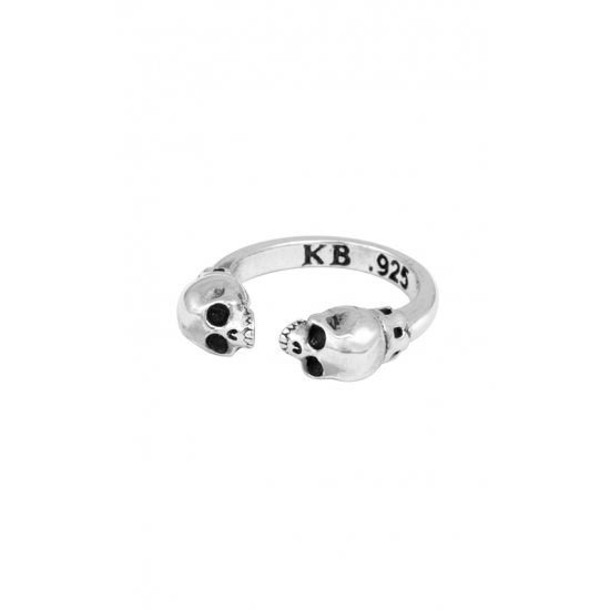 King Baby® Women's Open Mid Ring With Skulls | House of Harley®