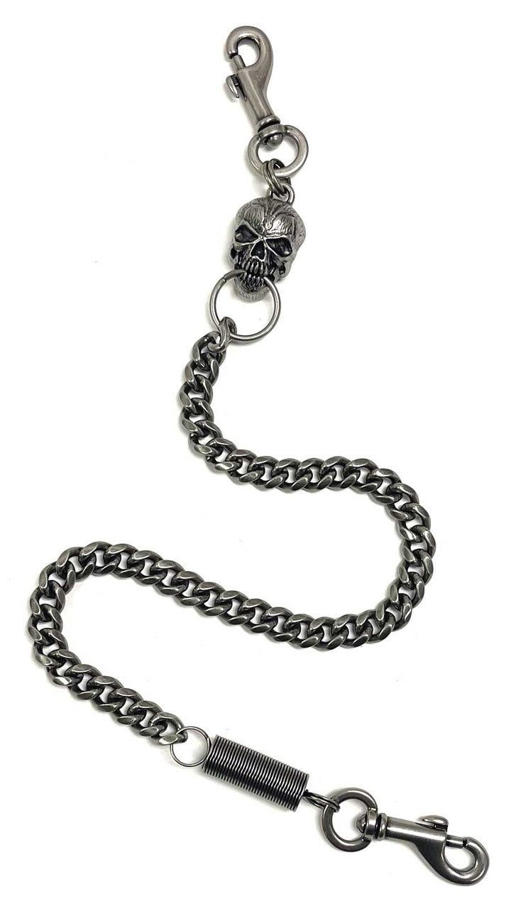 Cadena para billetera Harley-Davidson® con calavera y resorte para