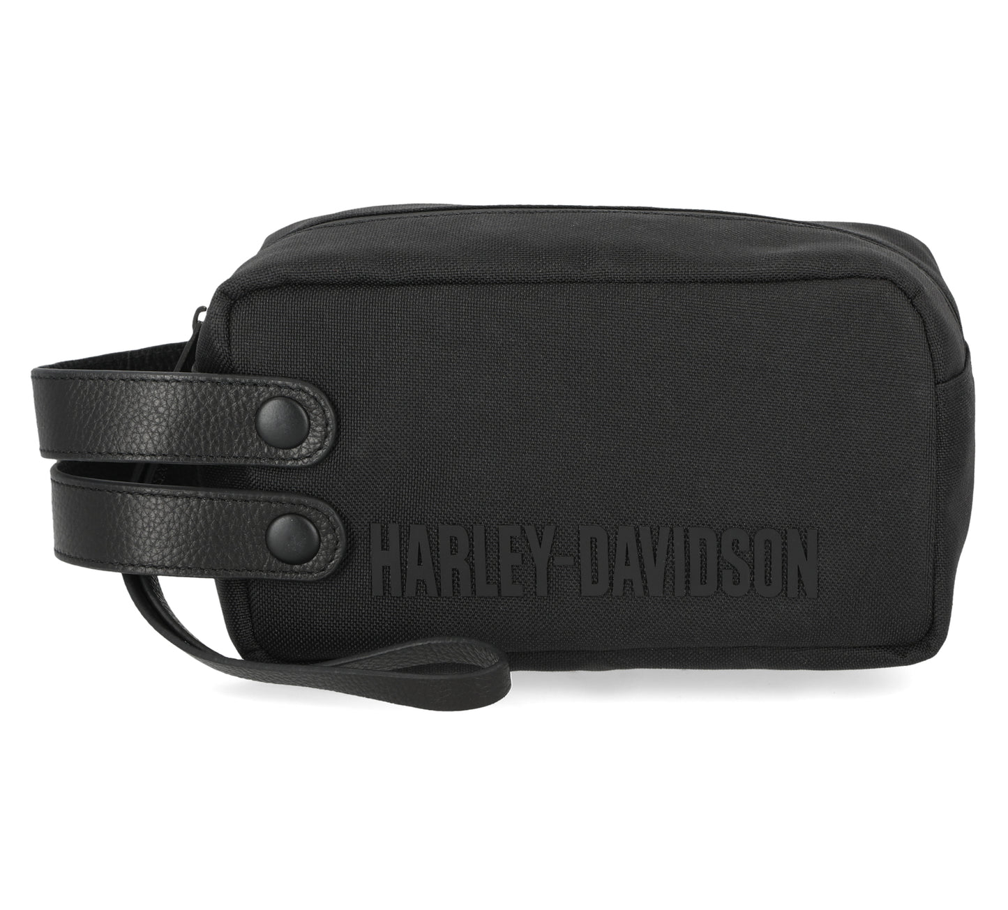 
                  
                    Harley-Davidson® Modular Fabric Toiletry Bag | Genuine Leather Trim
                  
                