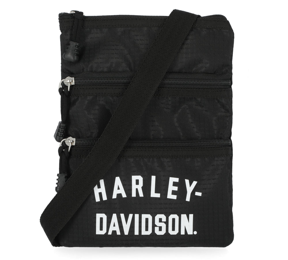 Harley-Davidson® Women's Black Ripstop Crossbody Bag | Sling Bag