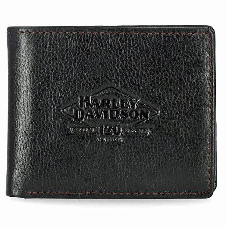 
                  
                    Harley-Davidson® Men's 120th Anniversary Vintage Bi-Fold Wallet | RFID Protection
                  
                