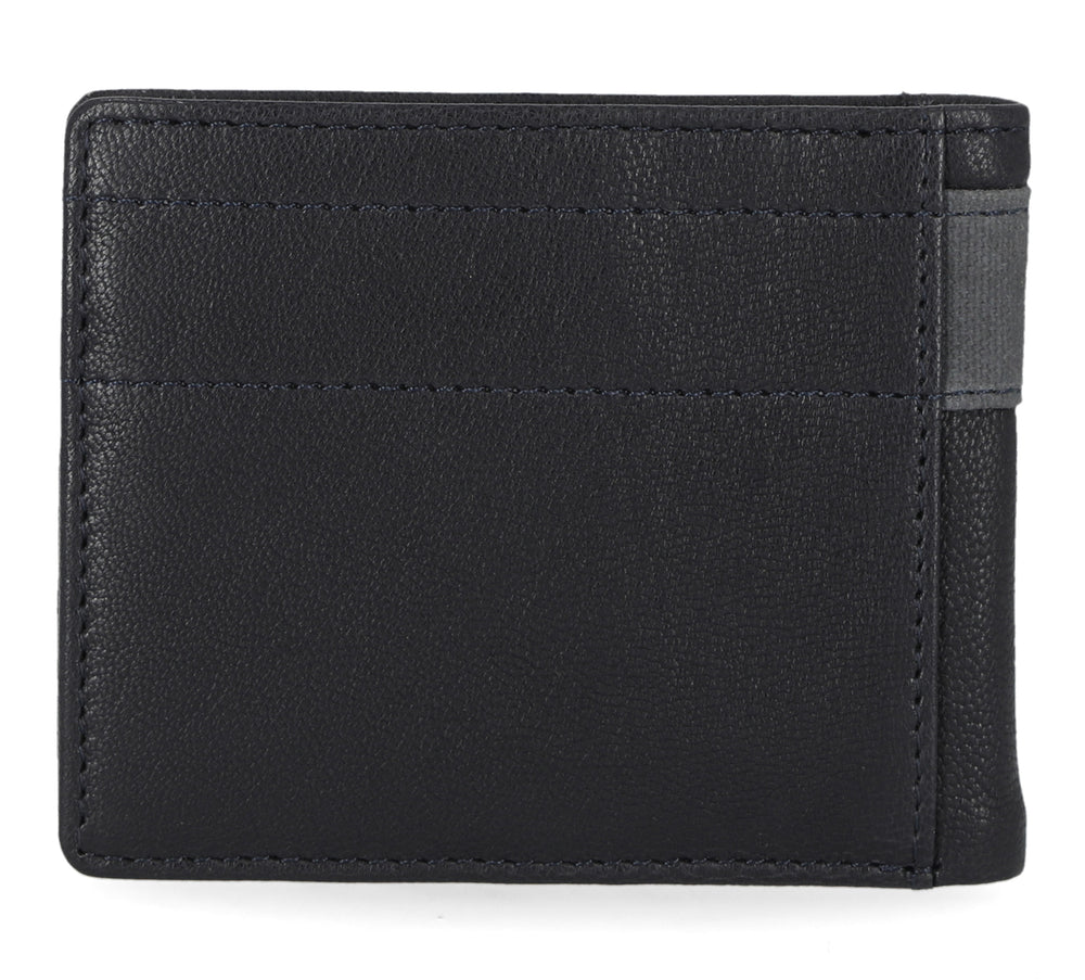 
                  
                    Harley-Davidson® Men's Calvary Canvas Genuine Leather Billfold Wallet | RFID Protection | Peacoat Blue
                  
                