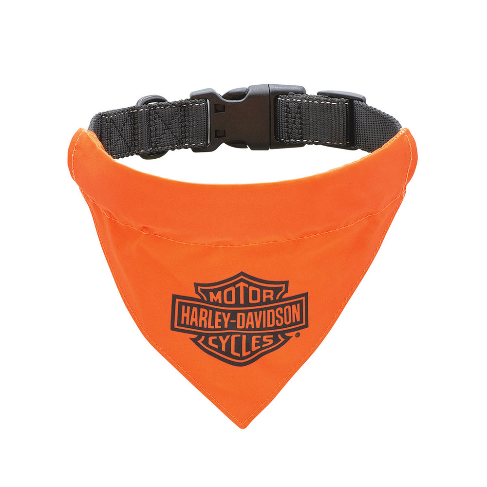 Harley-Davidson® Orange Bar & Shield Pet Bandana | SM\MD