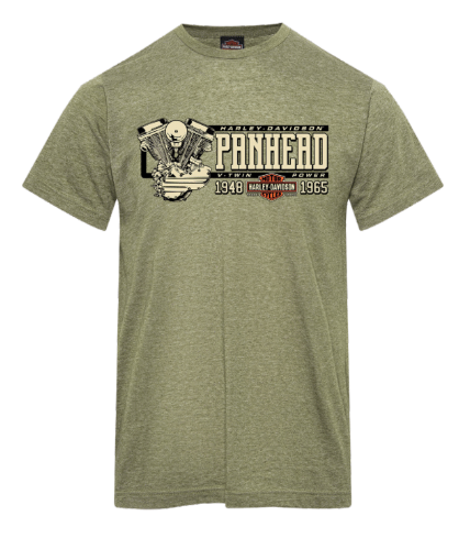 Harley-Davidson® Men's Panhead Tee | Military Green – House of Harley®